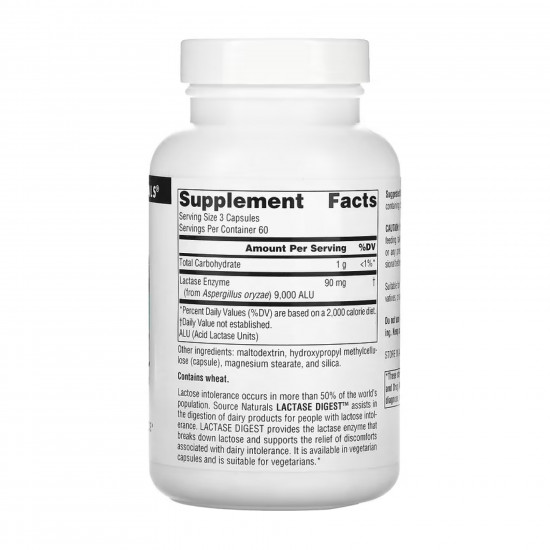 Lactase Digest 30mg - 180 caps Lactase Digest 30mg - 180 caps