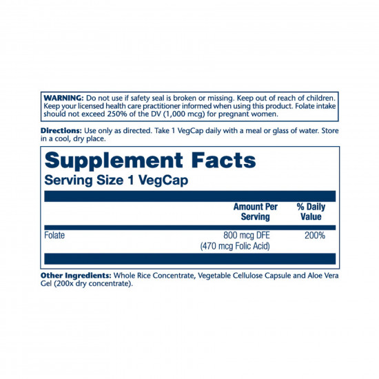 Folic Acid 1360mcg - 100 vcaps Folic Acid 1360mcg - 100 vcaps