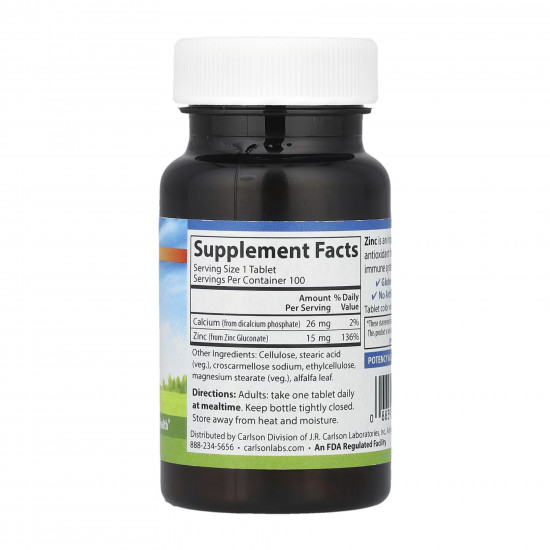 Zinc 15mg - 100 tabs Zinc 15mg - 100 tabs