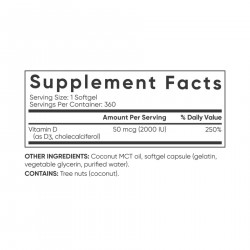 Vitamin D3 2000IU - 360 softgels