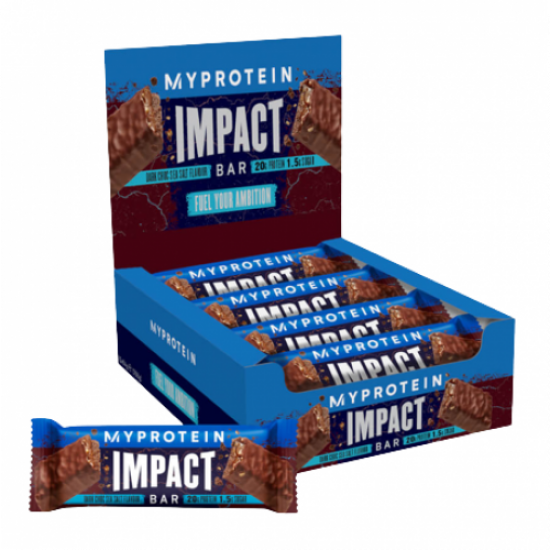 Impact Protein Bar - 12x64g Dark Chocolate Sea Salt Impact Protein Bar - 12x64g Dark Chocolate Sea Salt