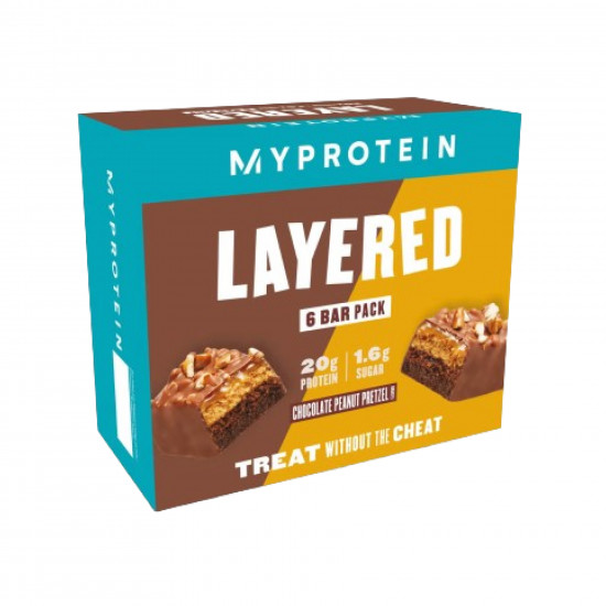 Layered Bar - 12x60g Chocolate Peanut Pretzel Layered Bar - 12x60g Chocolate Peanut Pretzel