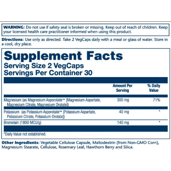 Solaray Magnesium & Potassium Asporotate - 60 vcaps 2022-10-1022 Solaray Magnesium & Potassium Asporotate - 60 vcaps 2022-10-1022