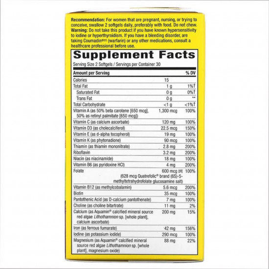 Nature's Way Prenatal Multi - 60 softgels 2022-10-1040 Nature's Way Prenatal Multi - 60 softgels 2022-10-1040