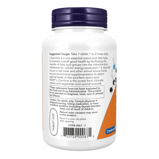 Now Foods Carnitine Tartrate 1000mg - 100 tabs 2022-10-2540 Now Foods Carnitine Tartrate 1000mg - 100 tabs 2022-10-2540