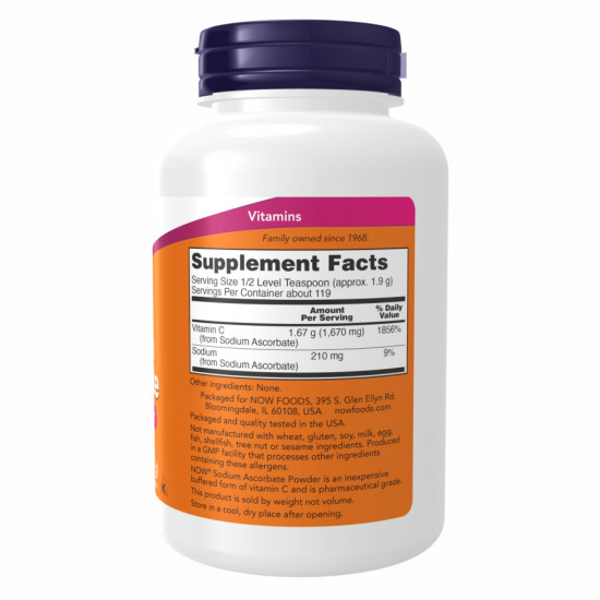 Now Foods Sodium Ascorbate - 227g (8oz) 2022-10-2573 Now Foods Sodium Ascorbate - 227g (8oz) 2022-10-2573