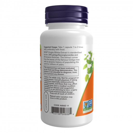 Now Foods Ginkgo Biloba 60mg - 240 vcaps 2022-10-2644