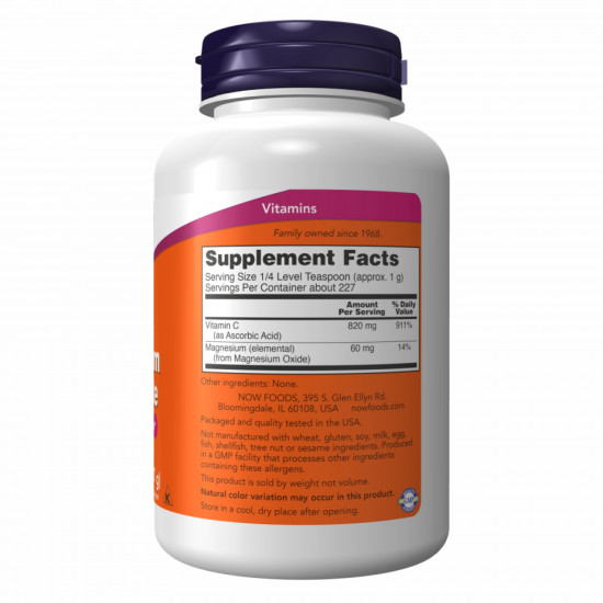 Now Foods Magnesium Ascorbate - 227g 2022-10-1434 Now Foods Magnesium Ascorbate - 227g 2022-10-1434