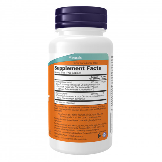 Now Foods Tri-Chromium 500 mcg - 180 vcaps 2023-10-2084