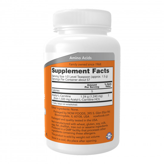 Now Foods L-Carnitine Pure Powder - 85g 2023-10-4527