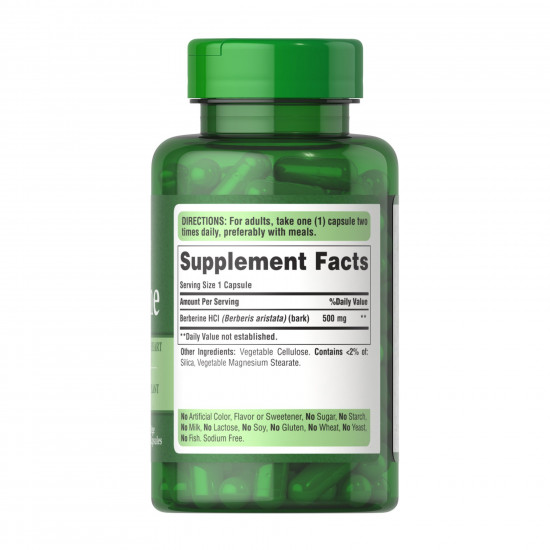 Puritans Pride Berberine 500mg - 60 caps 2023-10-4577 Puritans Pride Berberine 500mg - 60 caps 2023-10-4577