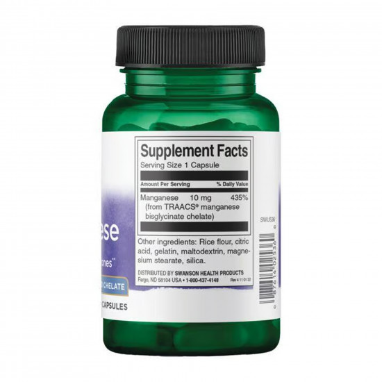 Swanson Albion Manganese 10mg - 180 caps 2023-10-5864 Swanson Albion Manganese 10mg - 180 caps 2023-10-5864