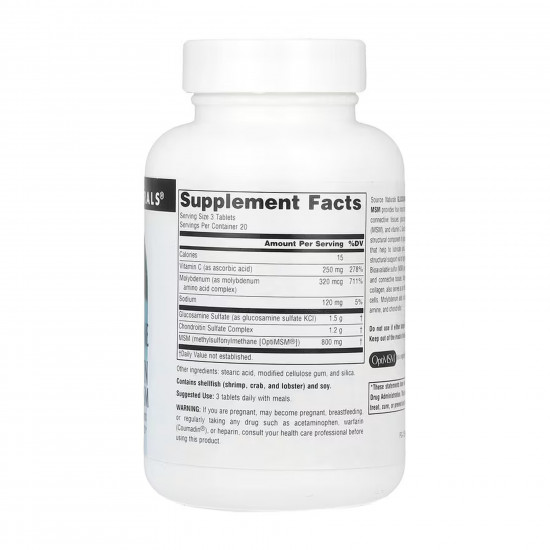 Source Naturals Glucosamine Chondroitin Complex with MSM - 60 tabs 2023-10-6144 Source Naturals Glucosamine Chondroitin Complex with MSM - 60 tabs 2023-10-6144