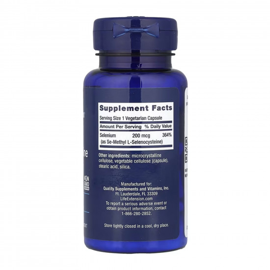 Life Extension Se-Methyl L-Selenocysteine 200 mcg - 90 vcaps 2023-10-6166 Life Extension Se-Methyl L-Selenocysteine 200 mcg - 90 vcaps 2023-10-6166