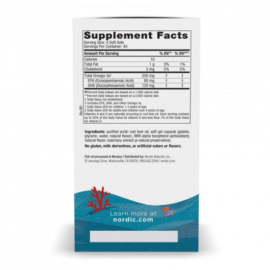 Nordic Naturals Children's DHA - 180 mini softgels 2023-10-5959 Nordic Naturals Children's DHA - 180 mini softgels 2023-10-5959