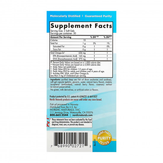 Nordic Naturals Children's DHA Xtra - 90 mini softgels 2023-10-5961 Nordic Naturals Children's DHA Xtra - 90 mini softgels 2023-10-5961