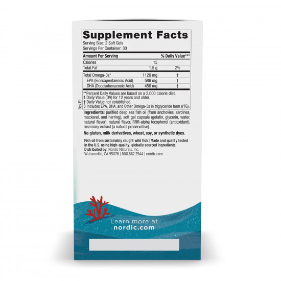 Nordic Naturals Ultimate Omega 2X Teen - 60 mini softgels 2023-10-5963 Nordic Naturals Ultimate Omega 2X Teen - 60 mini softgels 2023-10-5963