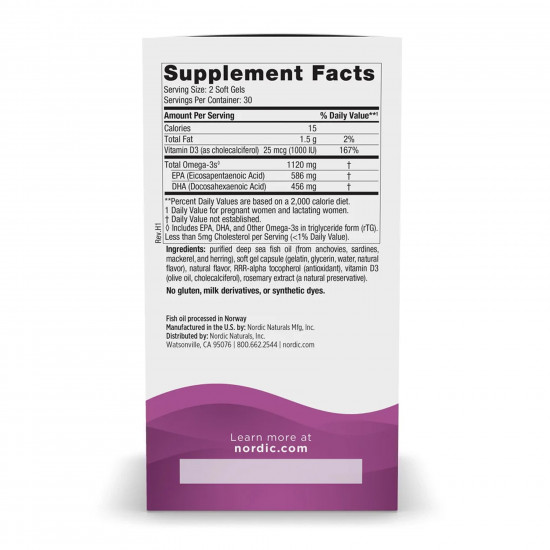 Nordic Naturals Postnatal Omega-3 - 60 softgels 2023-10-5966