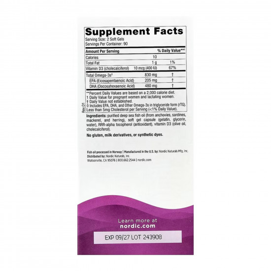 Nordic Naturals Prenatal DHA - 180 softgels 2023-10-5967 Nordic Naturals Prenatal DHA - 180 softgels 2023-10-5967