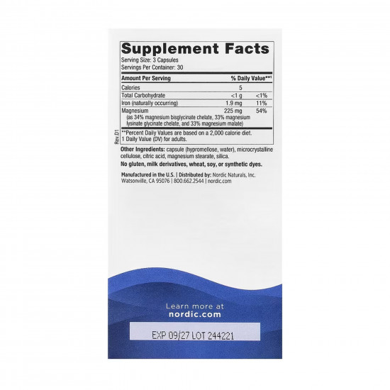 Nordic Naturals Magnesium Complex - 90 caps 2023-10-5978