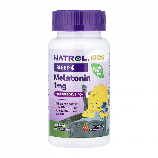 NATROL Kids Melatonin 1mg - 40 tabs 2023-10-6213