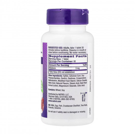 NATROL Melatonin 3mg - 90 tabs 2023-10-6216 NATROL Melatonin 3mg - 90 tabs 2023-10-6216