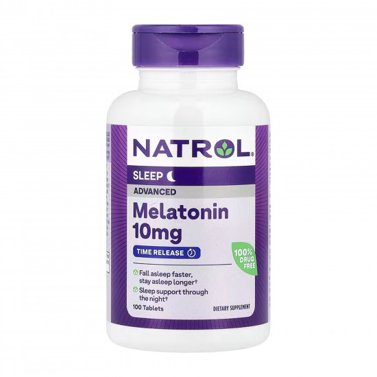 NATROL Advanced Sleep Melatonin 10mg - 100 tabs 2023-10-6221 NATROL Advanced Sleep Melatonin 10mg - 100 tabs 2023-10-6221