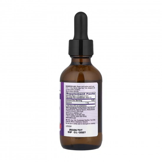 NATROL Melatonin Liquid 1mg - 60 ml 2023-10-6229 NATROL Melatonin Liquid 1mg - 60 ml 2023-10-6229