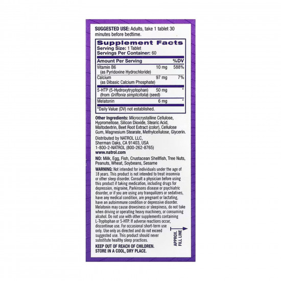 NATROL Advanced Sleep Melatonin - 60 tabs 2023-10-6235 NATROL Advanced Sleep Melatonin - 60 tabs 2023-10-6235