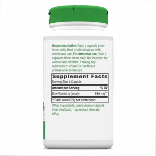 Nature's Way Saw Palmetto Berries - 100 vcaps 2022-10-1108 Nature's Way Saw Palmetto Berries - 100 vcaps 2022-10-1108