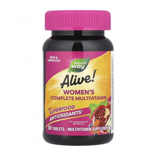 Nature's Way Alive!® Women's Complete Multivitamin - 50 tabs 2023-10-2773 Nature's Way Alive!® Women's Complete Multivitamin - 50 tabs 2023-10-2773
