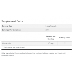 Melatonin 10 mg - 100 vcaps