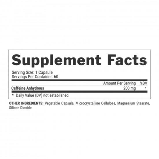 Nutrex Caffeine - 60 caps 100-20-7729857-20 Nutrex Caffeine - 60 caps 100-20-7729857-20