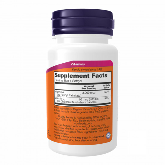 Now Foods A & D 10000/400 - 100 sgels 2022-09-1181 Now Foods A & D 10000/400 - 100 sgels 2022-09-1181