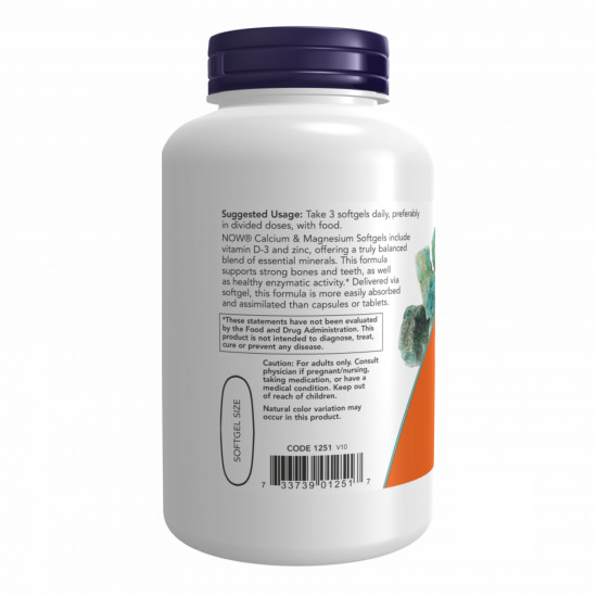Now Foods CAL-MAG + D - 120 sgels 2022-10-0021 Now Foods CAL-MAG + D - 120 sgels 2022-10-0021
