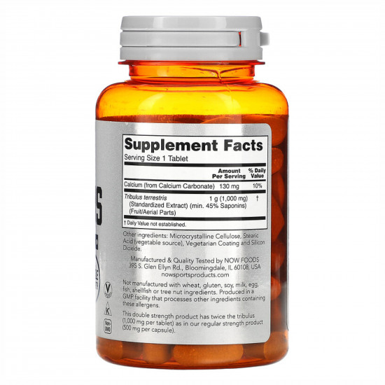 Now Foods Tribulus 1000mg - 90tab 100-17-9883131-20 Now Foods Tribulus 1000mg - 90tab 100-17-9883131-20
