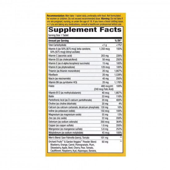 Natures Way Once Daily Mens Ultra - 60 tabs 2022-10-1055 Natures Way Once Daily Mens Ultra - 60 tabs 2022-10-1055