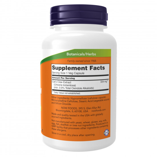 Now Foods Cats Claw Extract - 120 vcaps 2022-10-2638 Now Foods Cats Claw Extract - 120 vcaps 2022-10-2638