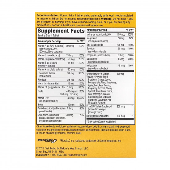 Natures Way Womens 50+ Complete Multivitamin - 50 tabs 2022-10-1717 Natures Way Womens 50+ Complete Multivitamin - 50 tabs 2022-10-1717