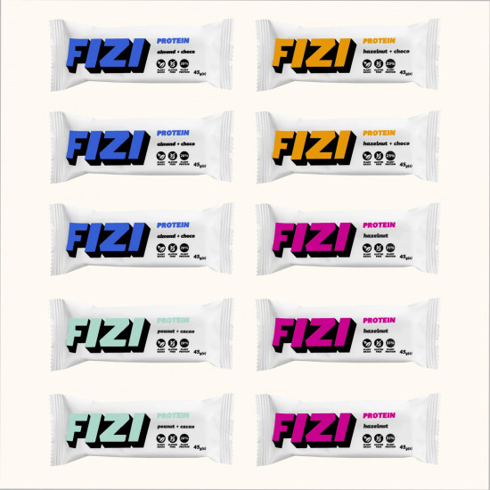FIZI Protein Box - 10x45g FIZI Protein Box - 10x45g
