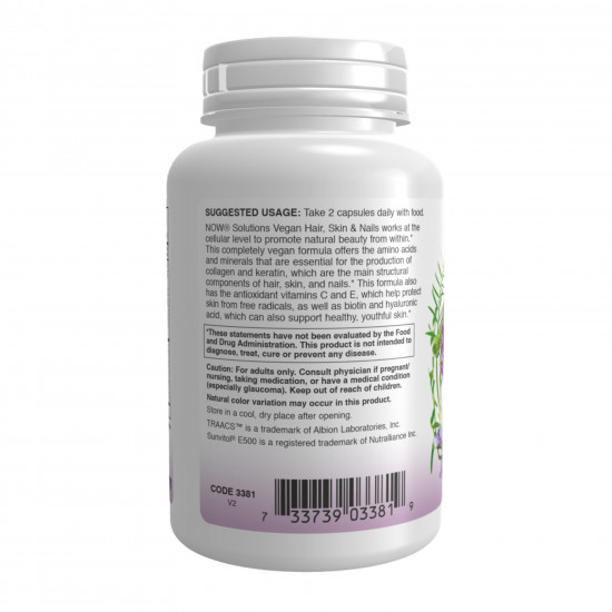 Now Foods Vegan Hair, Skin & Nails - 90 vcaps 2022-10-1994 Now Foods Vegan Hair, Skin & Nails - 90 vcaps 2022-10-1994