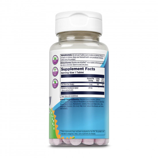 KAL Zinc Elderberry 5mg - 90 tabs Berry 2023-10-2158