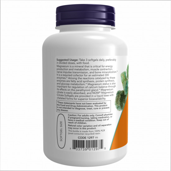 Magnesium Citrate 134mg - 180 sgels Magnesium Citrate 134mg - 180 sgels