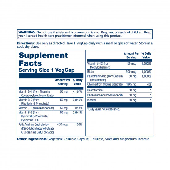 Solaray Methyl B-Complex 50mg - 60 vcaps 2023-10-2421 Solaray Methyl B-Complex 50mg - 60 vcaps 2023-10-2421