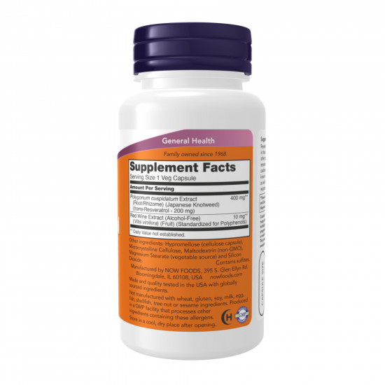 Now Foods Resveratrol 200 mg - 120 vcaps 2023-10-2494 Now Foods Resveratrol 200 mg - 120 vcaps 2023-10-2494