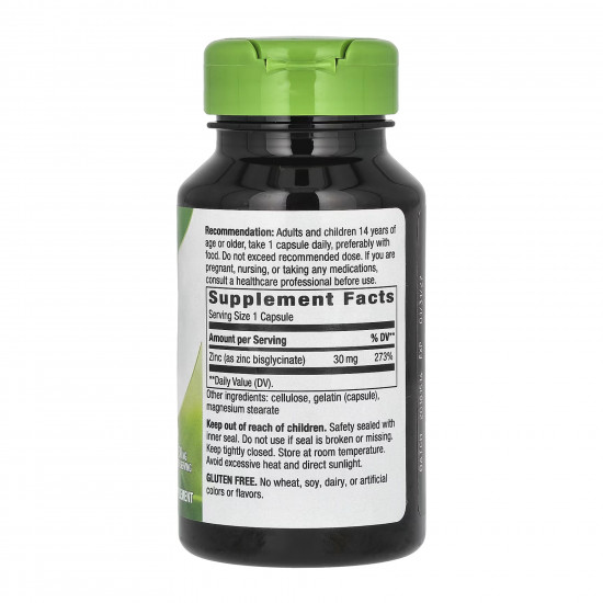 Natures Way Zinc 30mg - 100 caps 2023-10-2777 Natures Way Zinc 30mg - 100 caps 2023-10-2777