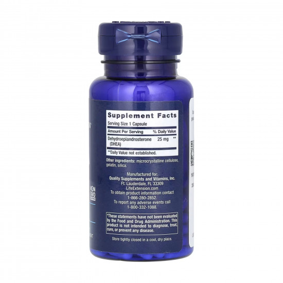 Life Extension DHEA 25 mg - 100 caps 2023-10-3212 Life Extension DHEA 25 mg - 100 caps 2023-10-3212