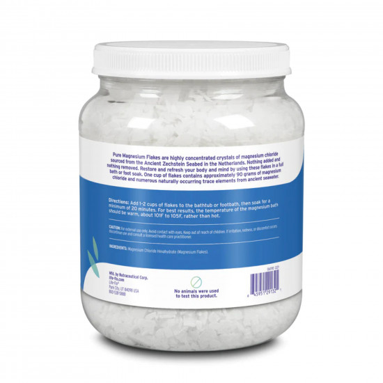 Life-flo Pure Magnesium Flakes - 44 oz (Пошкоджена банка) 2023-10-3588 Life-flo Pure Magnesium Flakes - 44 oz (Пошкоджена банка) 2023-10-3588