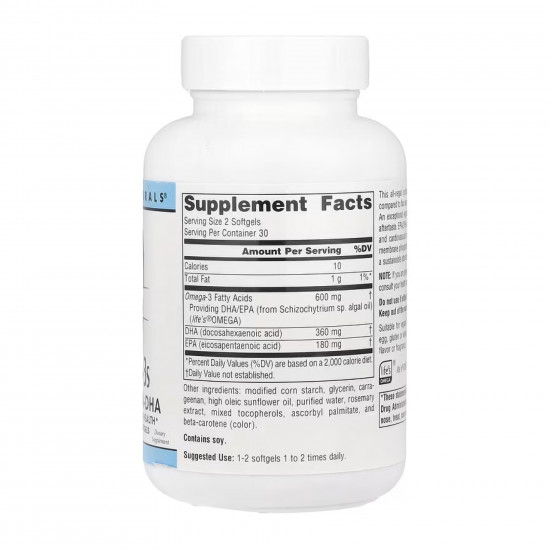 Source Naturals Vegan Omega-3s EPA-DHA 300mg - 60 softgels 2023-10-4330 Source Naturals Vegan Omega-3s EPA-DHA 300mg - 60 softgels 2023-10-4330