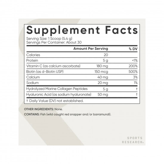 Sport Research Collagen Beauty Complex - 164g Unflavored 2023-10-4394 Sport Research Collagen Beauty Complex - 164g Unflavored 2023-10-4394